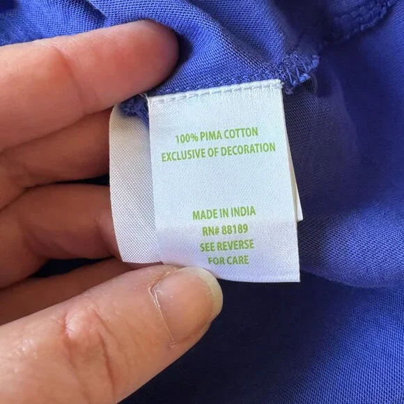 Lilly Pulitzer Idara One Shoulder Ruffle Dress Corsica Blue Pom Pom M - Picture 5 of 9